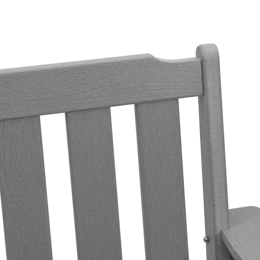 Havemøbel spise stol 4 pcs Lysegrå 65.5 x 55.5 x 88cm Plastik