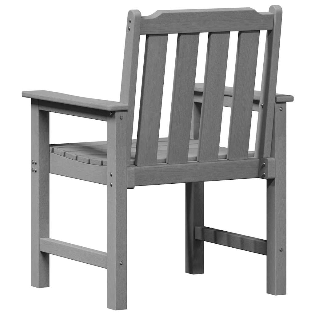 Havemøbel spise stol 4 pcs Lysegrå 65.5 x 55.5 x 88cm Plastik