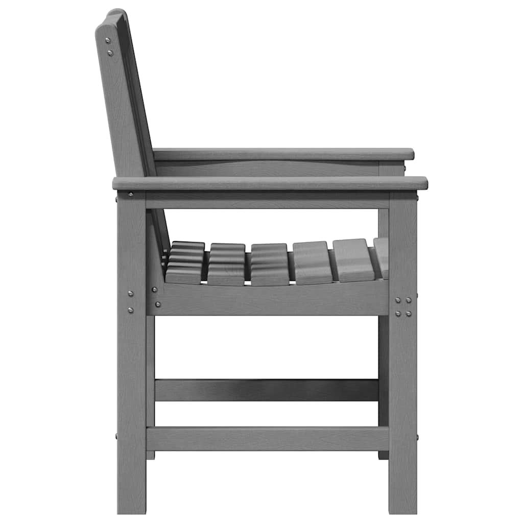 Havemøbel spise stol 4 pcs Lysegrå 65.5 x 55.5 x 88cm Plastik