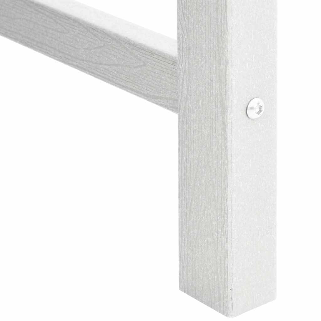 Havemøbel spise stol 6 pcs Hvid 65.5 x 55.5 x 88cm Plastik