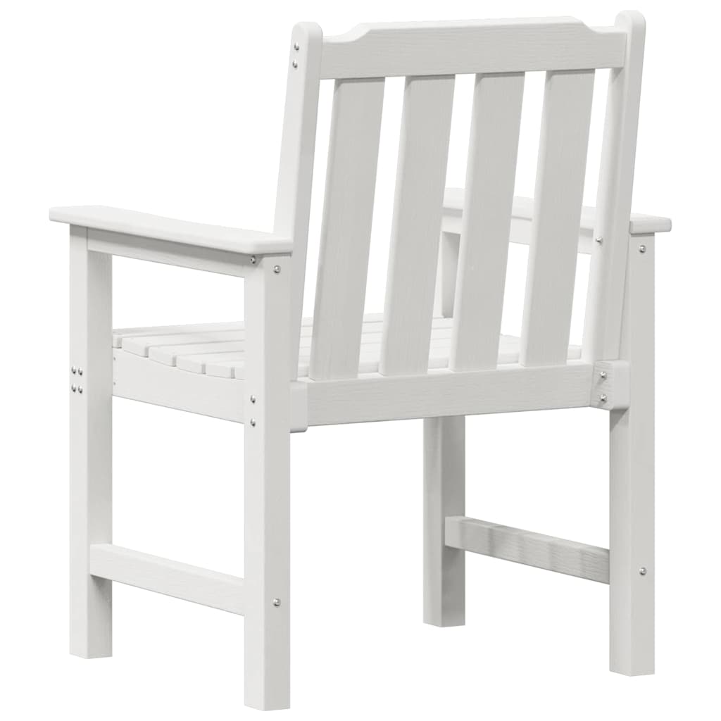 Havemøbel spise stol 6 pcs Hvid 65.5 x 55.5 x 88cm Plastik