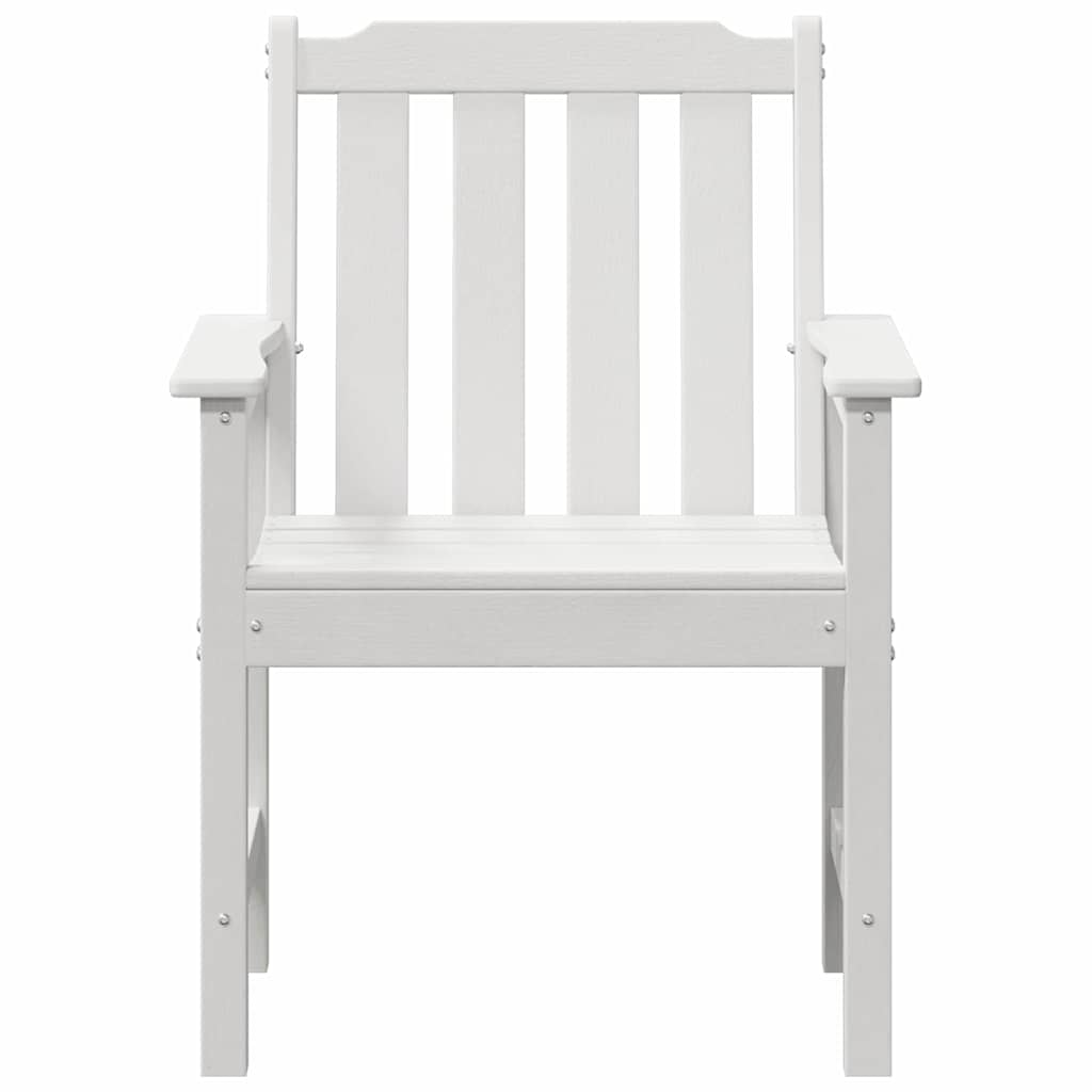 Havemøbel spise stol 6 pcs Hvid 65.5 x 55.5 x 88cm Plastik