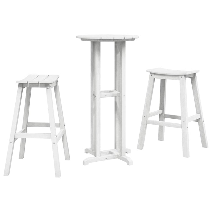 Have bar sæt 3 pcs Hvid HDPE