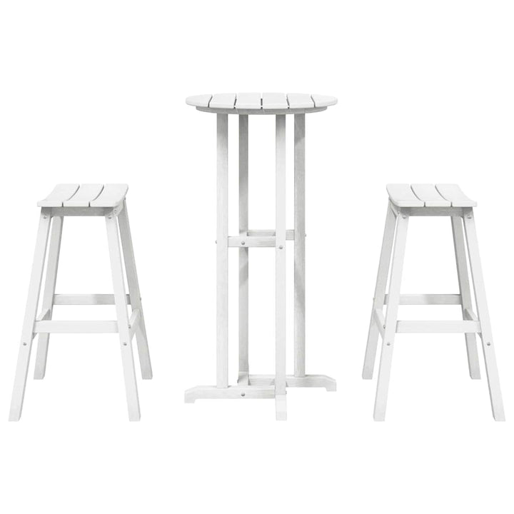 Have bar sæt 3 pcs Hvid HDPE