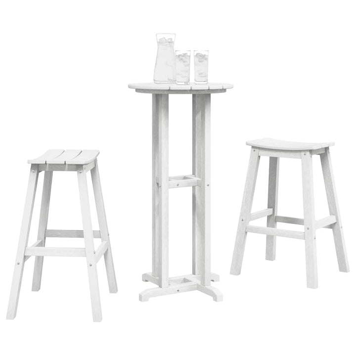 Have bar sæt 3 pcs Hvid HDPE