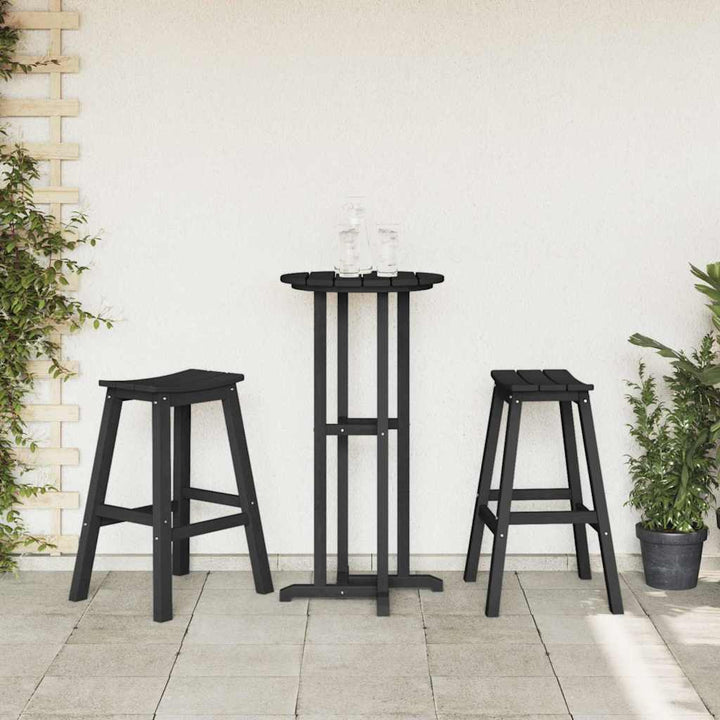 Have bar sæt 3 pcs Sort HDPE