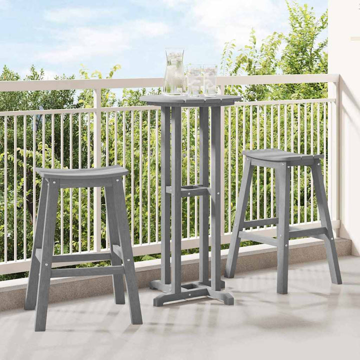 Have bar sæt 3 pcs Lysegrå HDPE