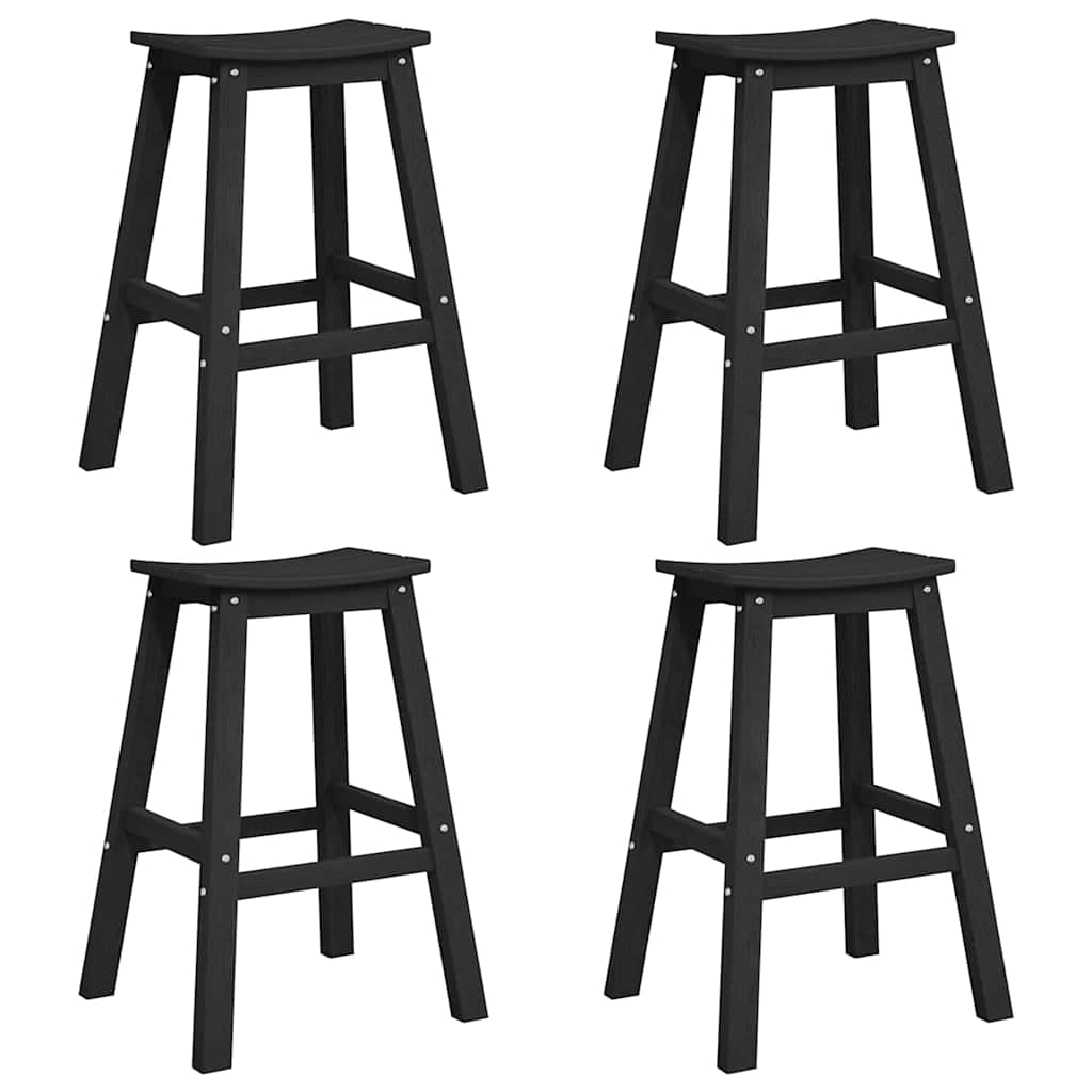 Have bar sæt 4 pcs Sort HDPE