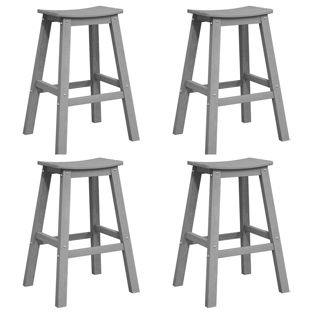 Have bar sæt 4 pcs Lysegrå HDPE