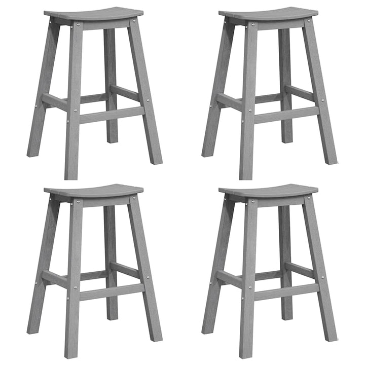 Have bar sæt 4 pcs Lysegrå HDPE
