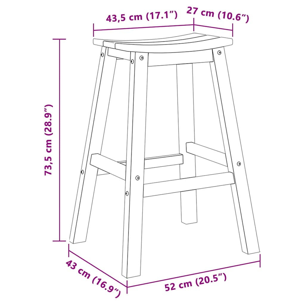 Have bar sæt 4 pcs Lysegrå HDPE