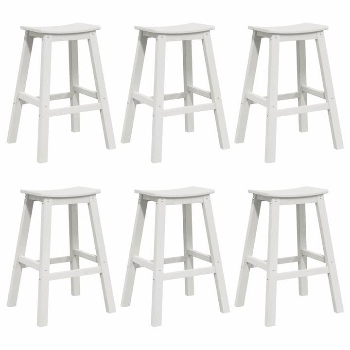 Have bar sæt 6 pcs Hvid HDPE