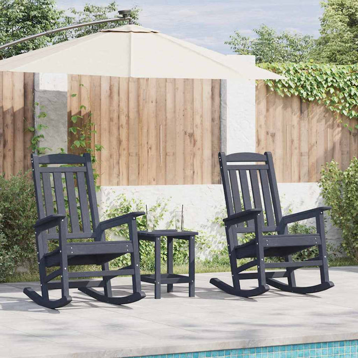 Have Gyngestol 2 pcs Marineblå 70 x 92 x 108cm Plastik