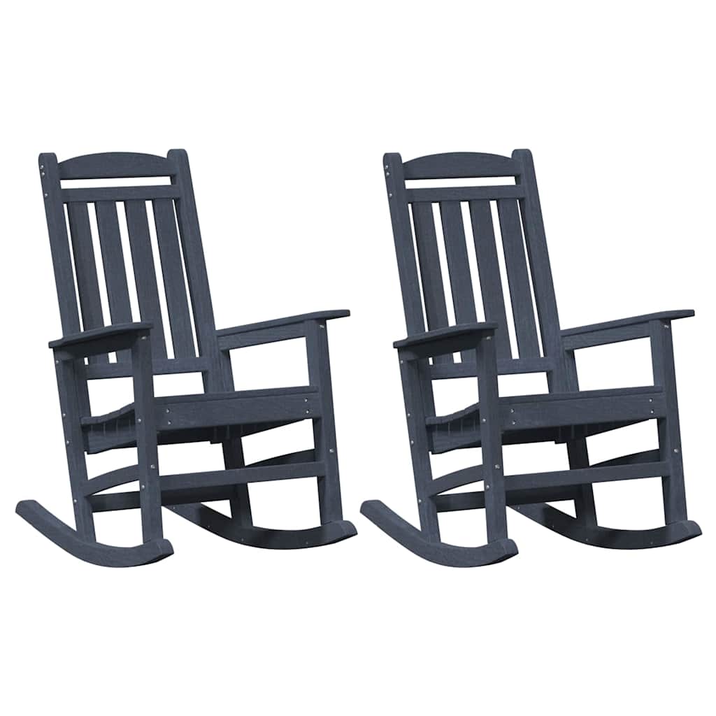 Have Gyngestol 2 pcs Marineblå 70 x 92 x 108cm Plastik