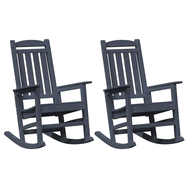 Have Gyngestol 2 pcs Marineblå 70 x 92 x 108cm Plastik