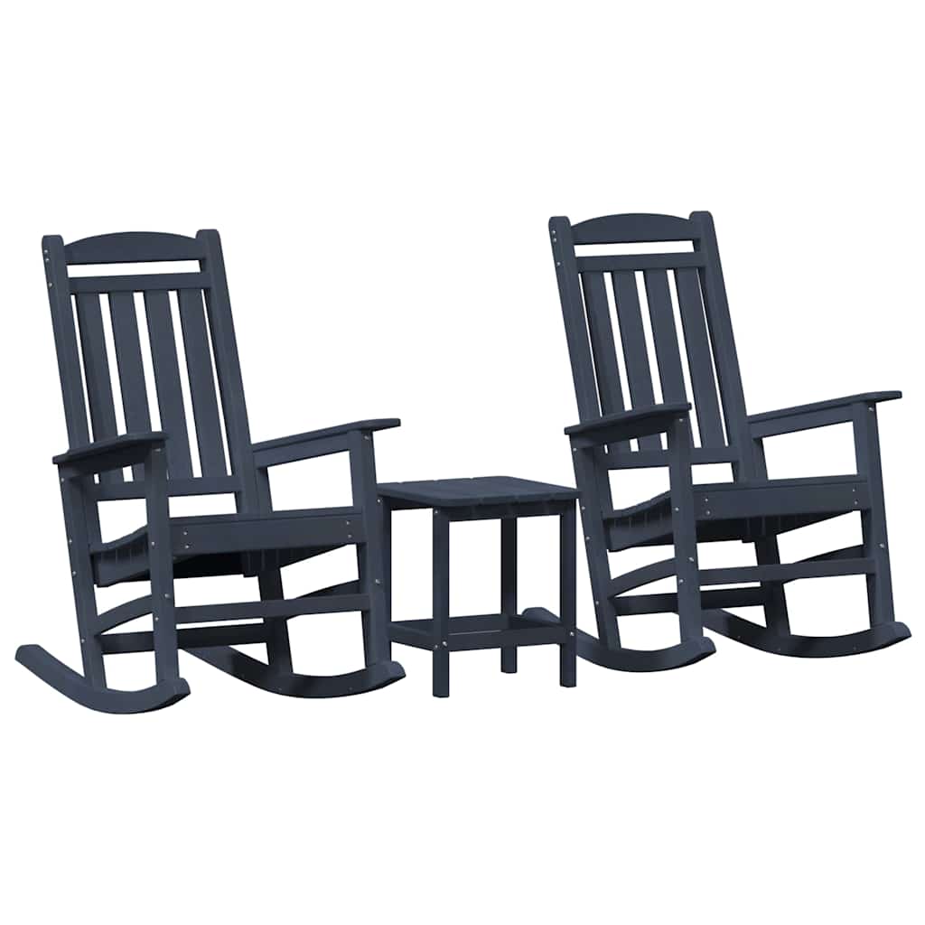 Have Gyngestol 3 pcs Marineblå 38 x 38 x 46cm Plastik