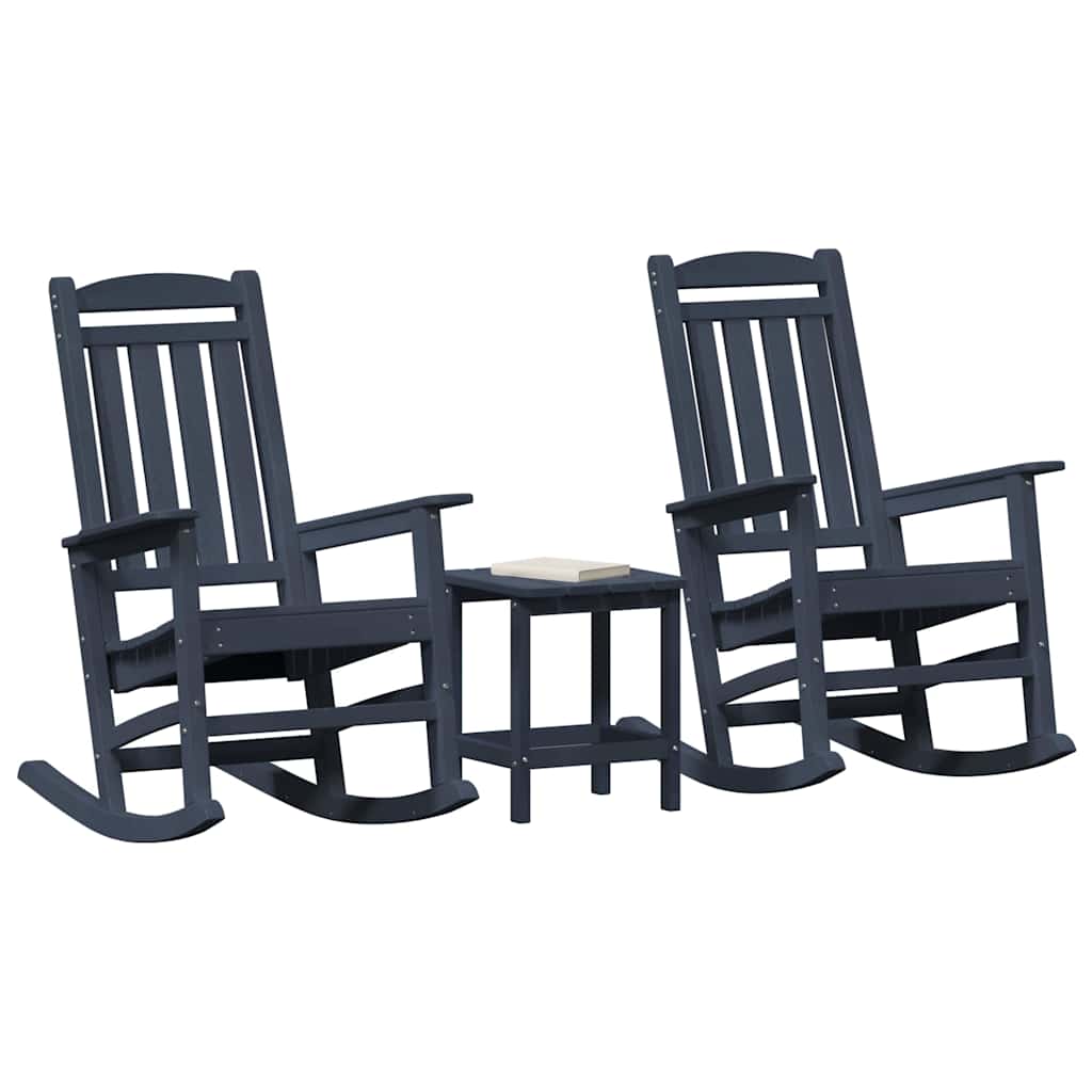 Have Gyngestol 3 pcs Marineblå 38 x 38 x 46cm Plastik