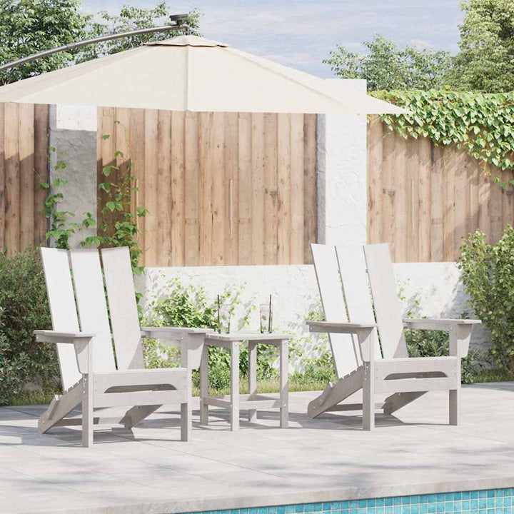 Havemøbler til lounge 2 pcs Hvid 74.5 x 80.5 x 90cm Plastik