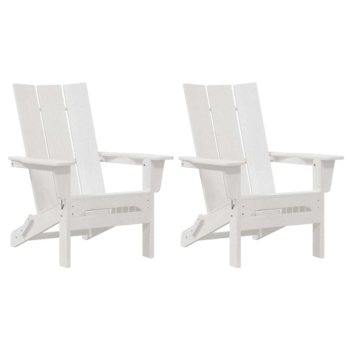 Havemøbler til lounge 2 pcs Hvid 74.5 x 80.5 x 90cm Plastik