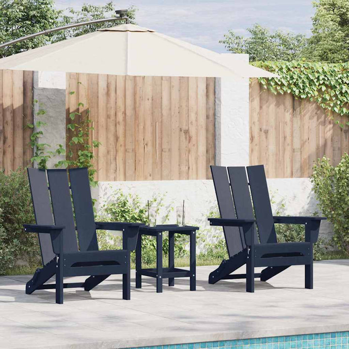 Havemøbler til lounge 2 pcs Marineblå 74.5 x 80.5 x 90cm