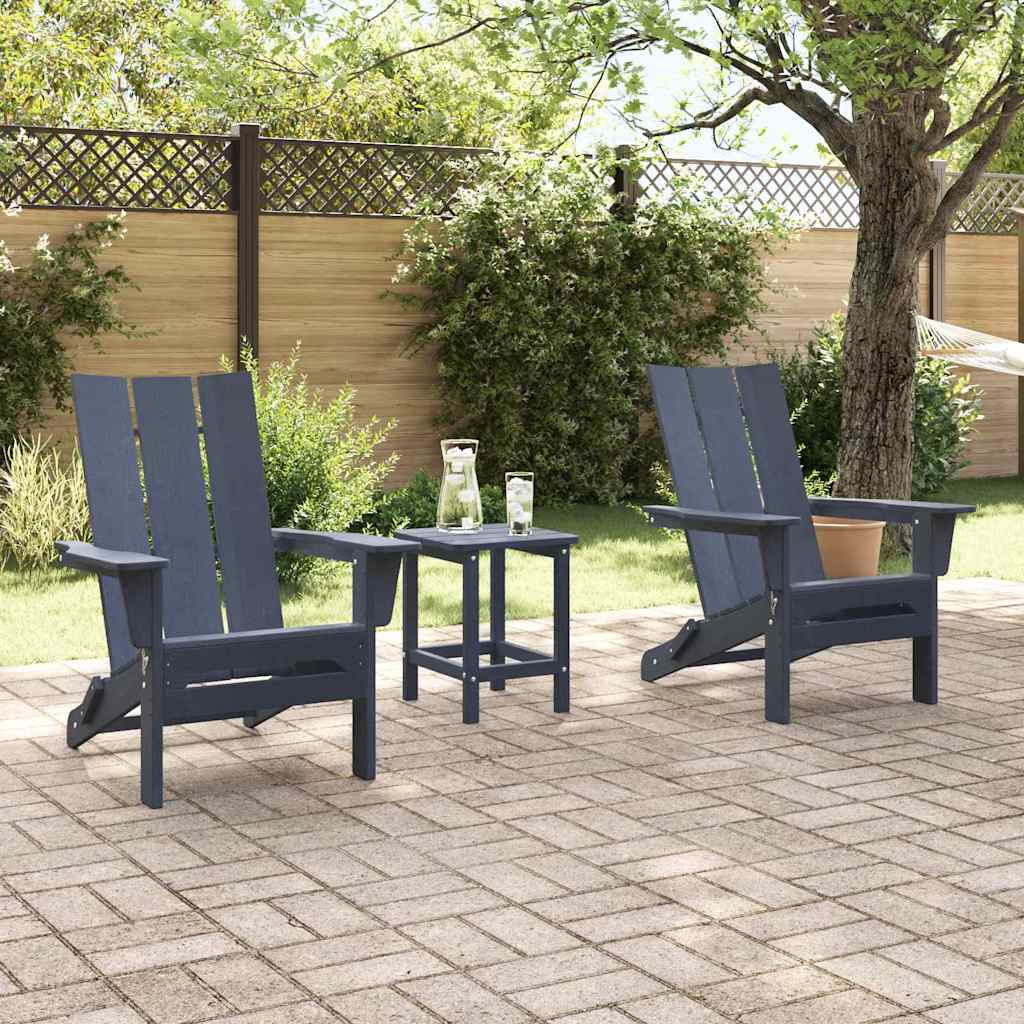 Havemøbler til lounge 2 pcs Marineblå 74.5 x 80.5 x 90cm