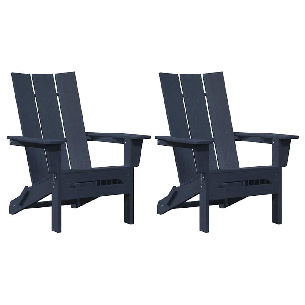 Havemøbler til lounge 2 pcs Marineblå 74.5 x 80.5 x 90cm