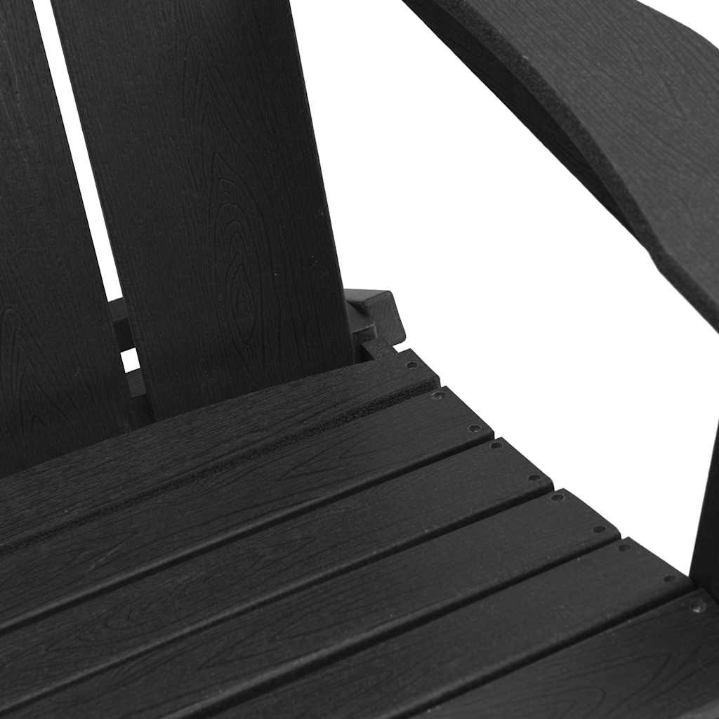 Havemøbler til lounge 2 pcs Sort 74.5 x 80.5 x 90cm Plastik