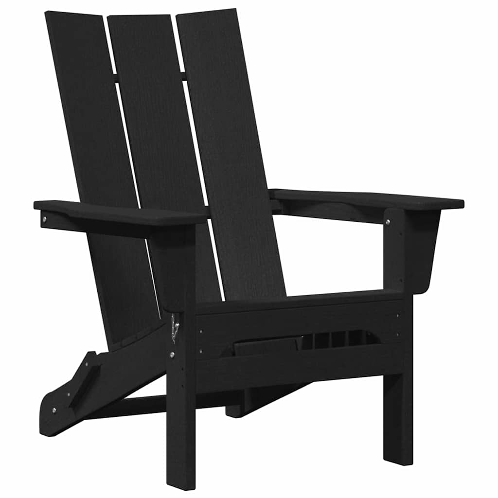 Havemøbler til lounge 2 pcs Sort 74.5 x 80.5 x 90cm Plastik
