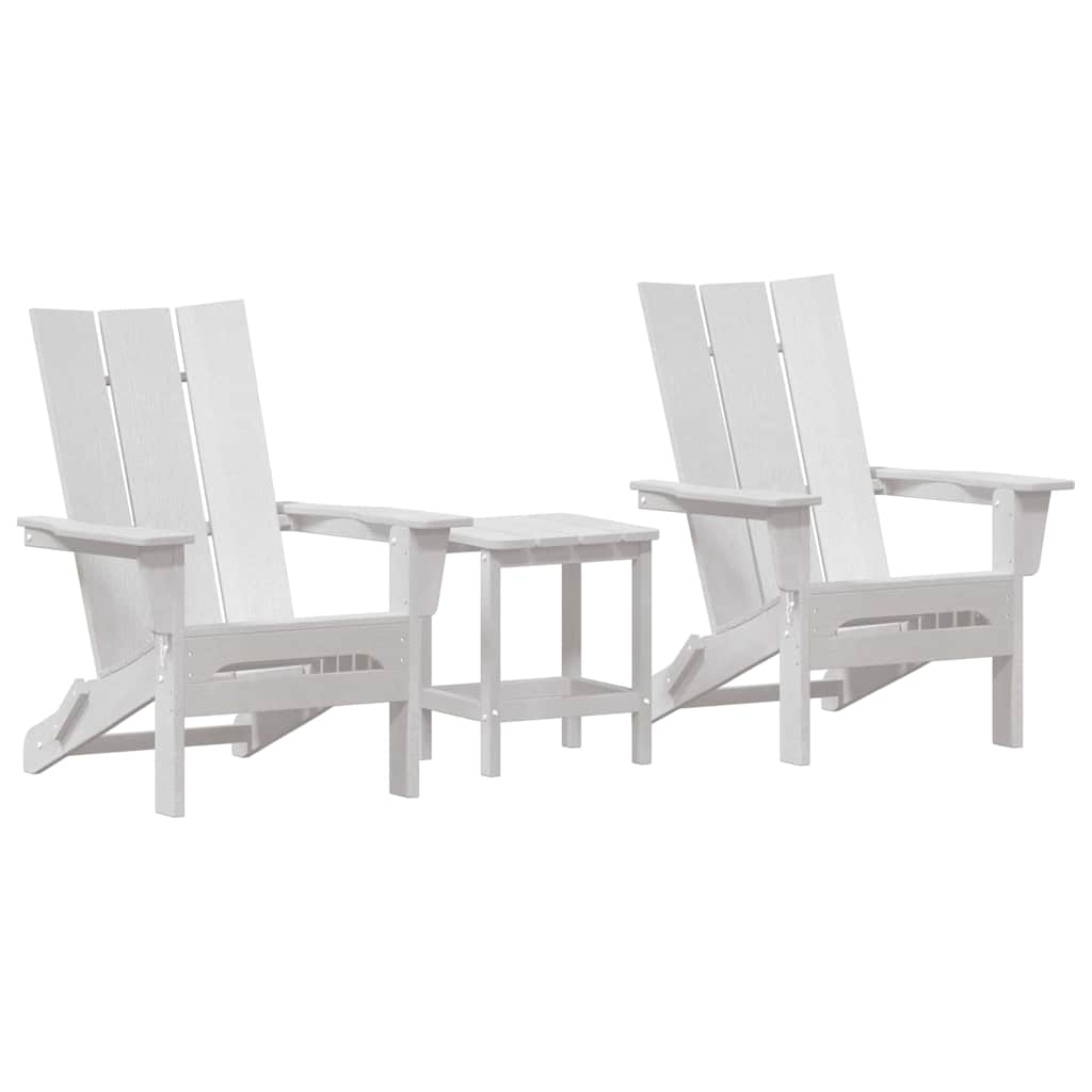 Havemøbler til lounge 3 pcs Hvid 38 x 38 x 46cm Plastik