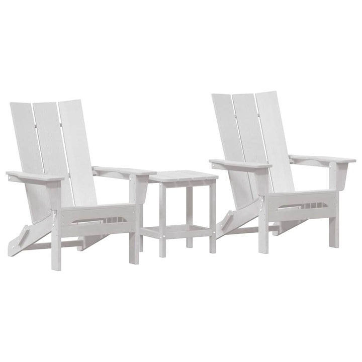Havemøbler til lounge 3 pcs Hvid 38 x 38 x 46cm Plastik