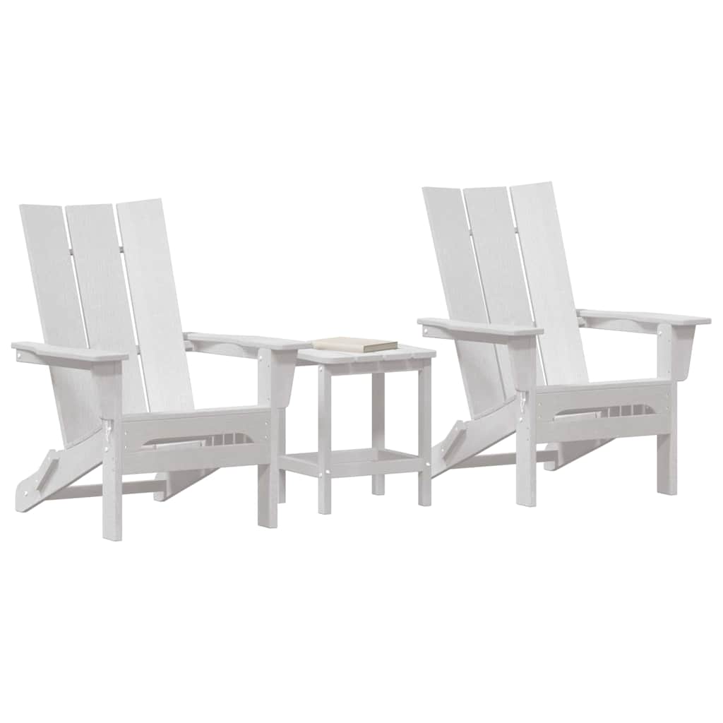 Havemøbler til lounge 3 pcs Hvid 38 x 38 x 46cm Plastik