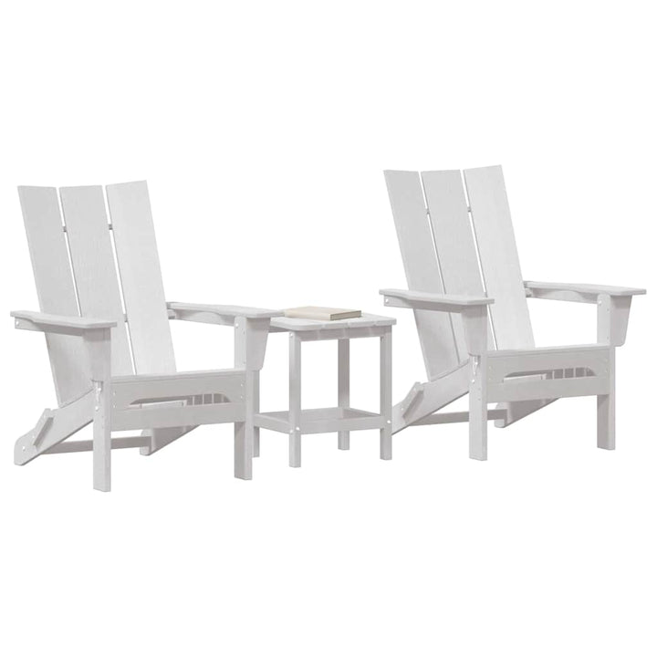 Havemøbler til lounge 3 pcs Hvid 38 x 38 x 46cm Plastik