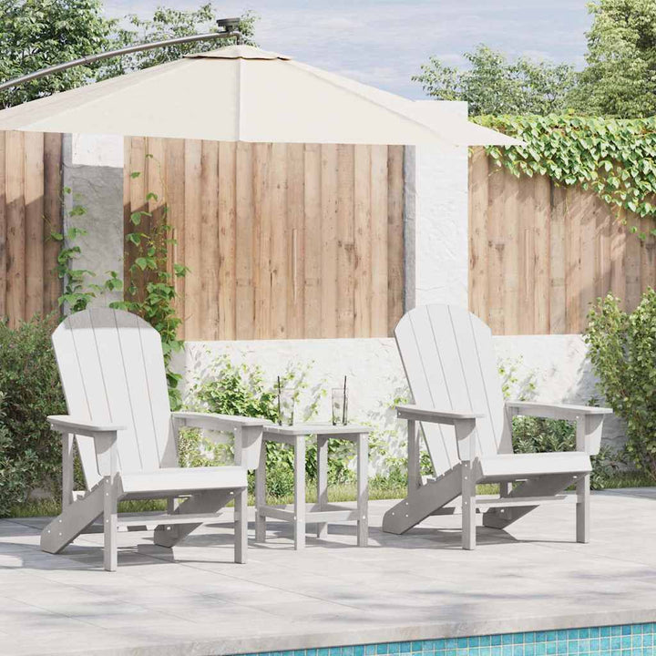 Havemøbler til lounge 2 pcs Hvid 74 x 82 x 90cm Polyethylen