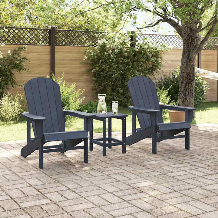 Havemøbler til lounge 2 pcs Marineblå 74 x 82 x 90cm
