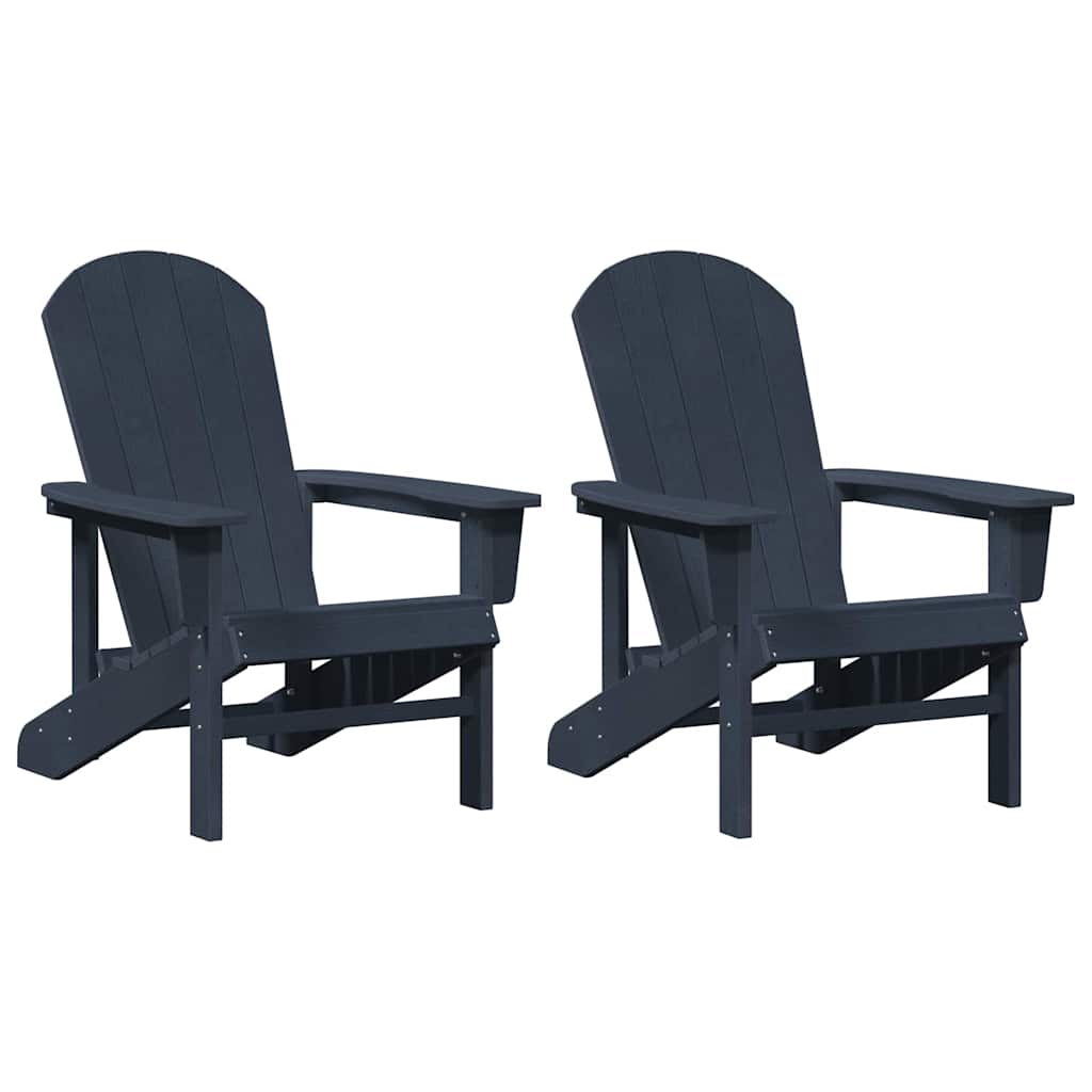 Havemøbler til lounge 2 pcs Marineblå 74 x 82 x 90cm