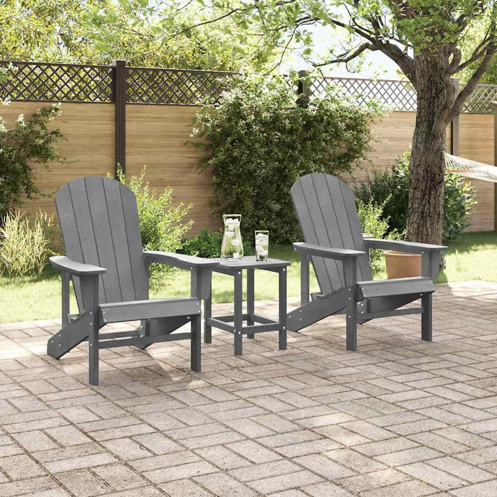 Havemøbler til lounge 2 pcs Lysegrå 74 x 82 x 90cm Polyethylen