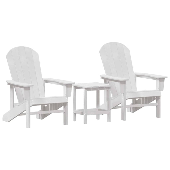 Havemøbler til lounge 3 pcs Hvid 38 x 38 x 46cm Polyethylen