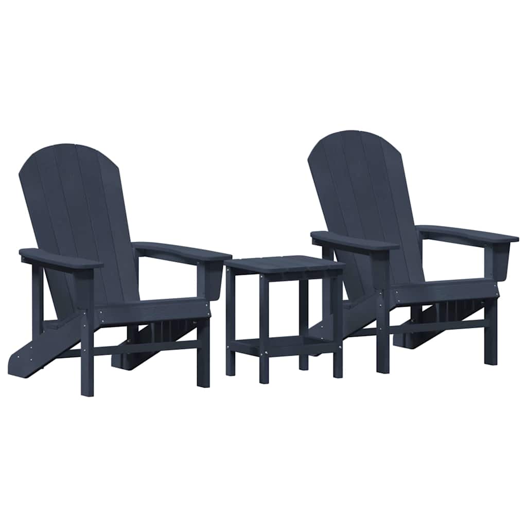 Havemøbler til lounge 3 pcs Marineblå 38 x 38 x 46cm