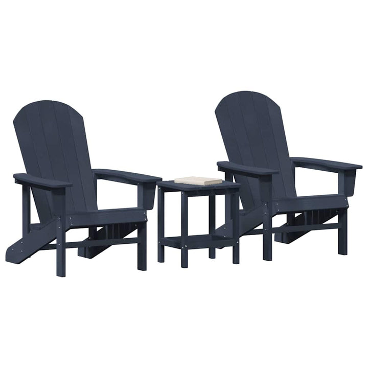 Havemøbler til lounge 3 pcs Marineblå 38 x 38 x 46cm