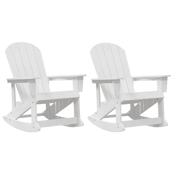 Adirondack Gyngestole 2 pcs Hvid HDPE