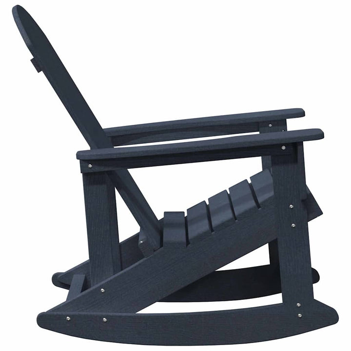 Adirondack Gyngestole 2 pcs Marineblå HDPE