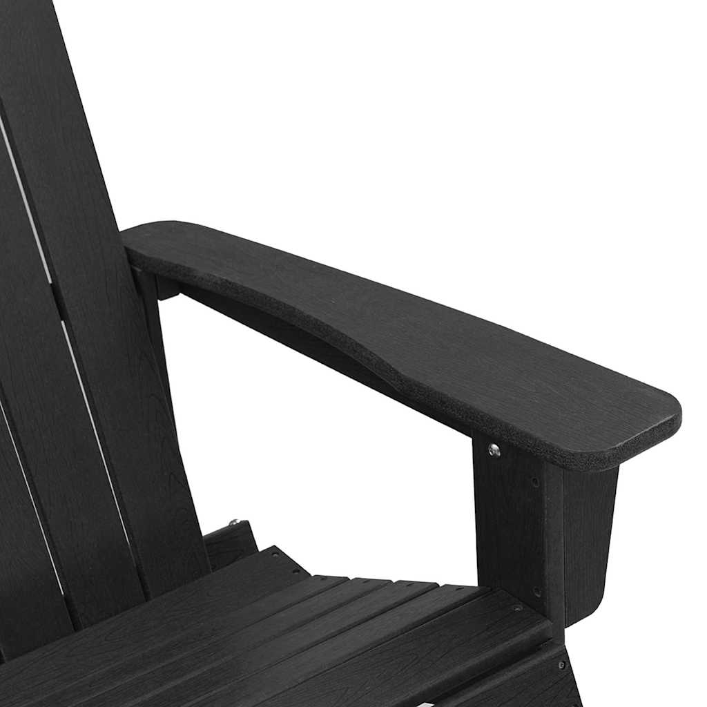Adirondack Gyngestole 2 pcs Sort HDPE
