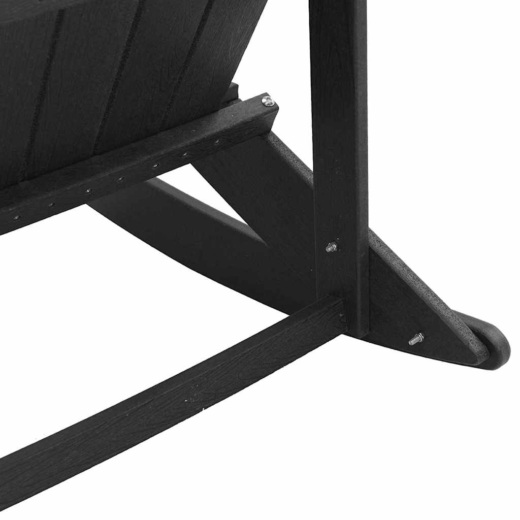 Adirondack Gyngestole 2 pcs Sort HDPE