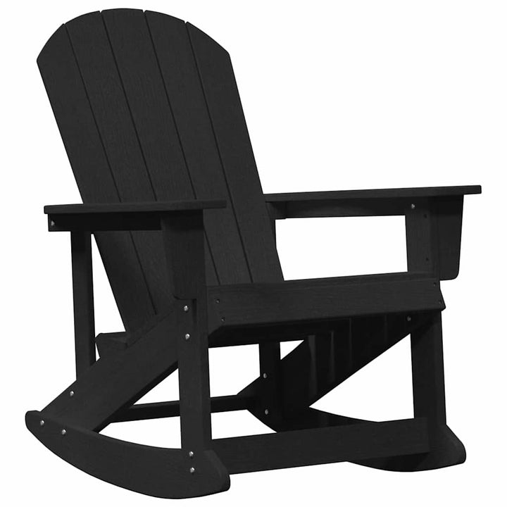 Adirondack Gyngestole 2 pcs Sort HDPE