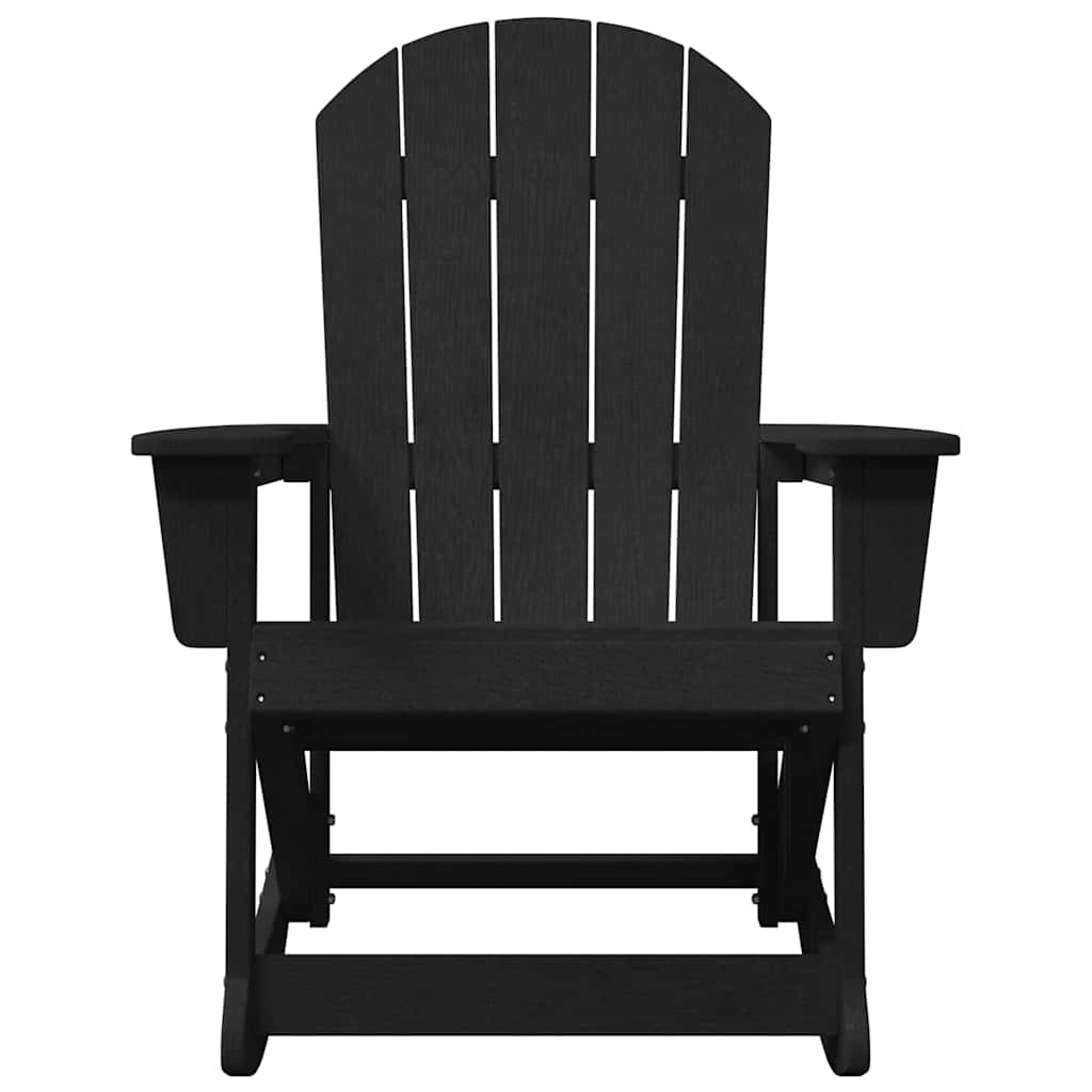 Adirondack Gyngestole 2 pcs Sort HDPE