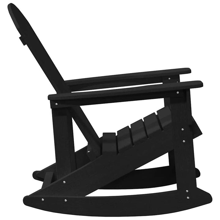 Adirondack Gyngestole 2 pcs Sort HDPE