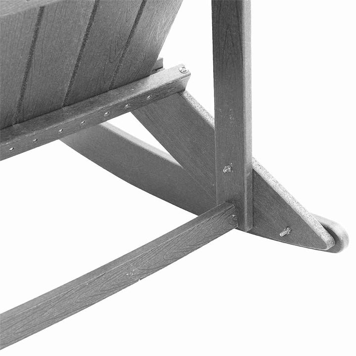Adirondack Gyngestole 2 pcs Lysegrå HDPE