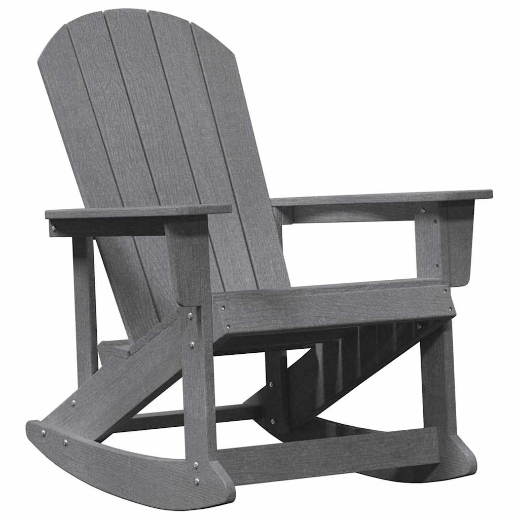 Adirondack Gyngestole 2 pcs Lysegrå HDPE