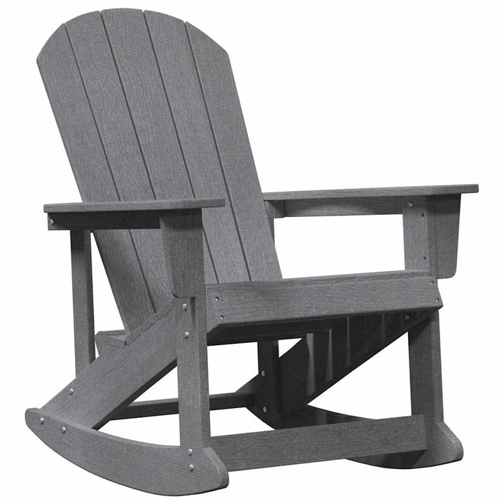 Adirondack Gyngestole 2 pcs Lysegrå HDPE