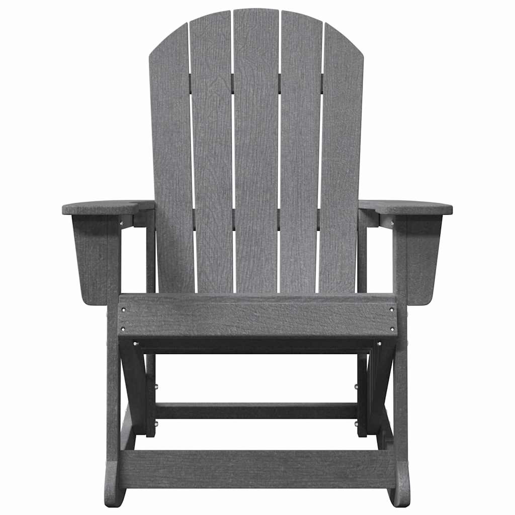 Adirondack Gyngestole 2 pcs Lysegrå HDPE